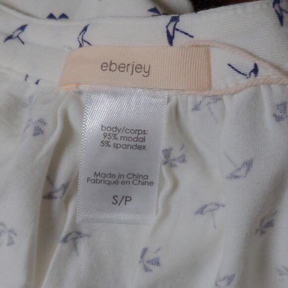 Eberjey Sleeveless Peasant Lounge Top in Parasols – Size S – NWT - Picture 6 of 9